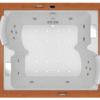Bañera JACUZZI© con hidromasaje Jacuzzi© Aura Wood 192x166