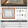 FICHA SIMPLE AURA WOOD_001 Bañera JACUZZI© con hidromasaje Jacuzzi© Aura Wood 192x166
