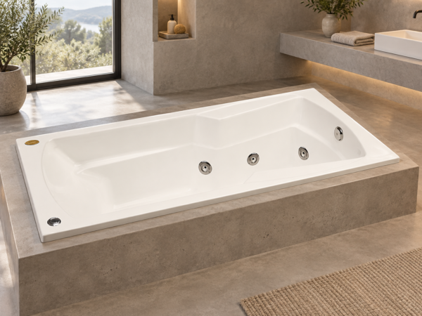 Bañera JACUZZI© con hidromasaje Vantage
