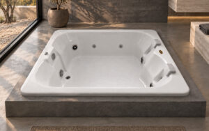 Bañera JACUZZI© con hidromasaje  Cetra 180