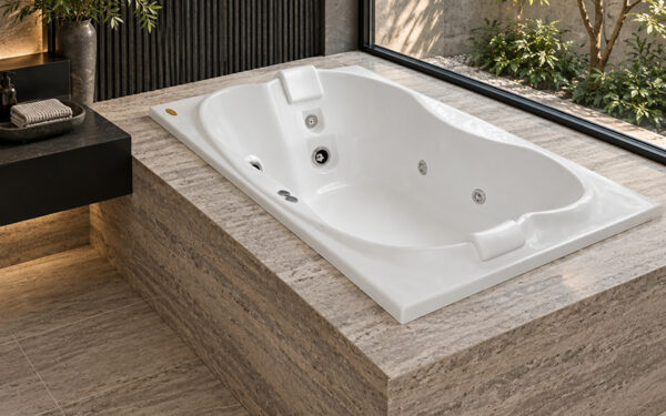 eura dupla Bañera JACUZZI© con hidromasaje Jacuzzi© Eura Dupla 183x120
