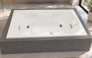 Bañera JACUZZI© con hidromasaje Jacuzzi© Rialta 180x105cm