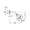 Grohe® new Tempesta 100 Head Shower Set  codigo 26090000