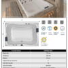 Presentación de PowerPoint Bañera JACUZZI© con hidromasaje Espree Box 170x120x53