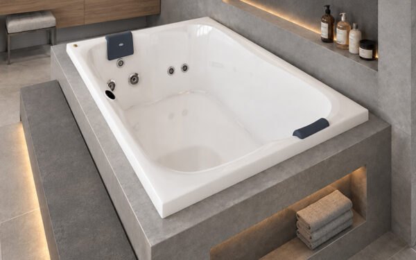 box Bañera JACUZZI© con hidromasaje Espree Box 170x120x53cm