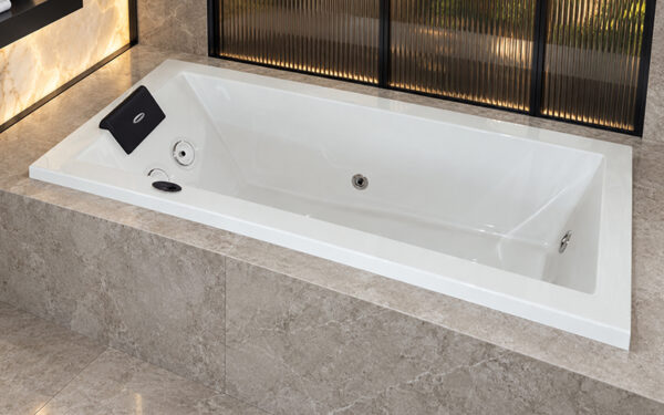 Bañera  JACUZZI© con hidromasaje Clean 180x80 cm