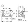 Grohe® Grohtherm F Caja empotrada para montaje de 27621000 codigo 35034000