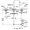 Grohe® Concetto Mezclador de lavatorio de tres orificios 1/2 " L-Size codigo 20216001
