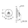 Grohe® Veris Mezclador monomando para baño / ducha codigo 19344000