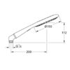 Grohe® Rainshower Icon 150 duchador de mano 2 chorros codigo 27628000