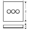 Capturarruu Hansgrohe ShowerSelect Glass para 3 funciones codigo 15736400