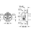 Grohe® Cuerpo oculto mezclador monomando 1/2 " codigo 33963000