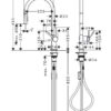 Hansgrohe Talis M54 Mezclador monomando de cocina 210, ducha extraíble, 2jet codigo 72800670 Negro Mate