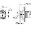 Grohe® Rainshower válvula de empotrar universal, 1/2 " codigo 26483000