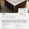 Ficha Catalogo 195 Minipiscina JACUZZI© J-195L 180x180x89cm