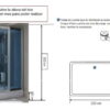 Box/Cabina de Ducha Aloha Modelo HX- 428 con vapor