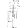 Hansgrohe AXOR One Mezclador de lavabo Select 140 con vaciador Push-Open código 48010000