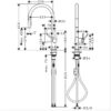 Hansgrohe Talis M54 Mezclador monomando de cocina 210, ducha extraíble, 2jet código 72800000