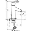 Hansgrohe Talis S Monomando de lavabo 100 CoolStart con vaciador automático codigo 72022000