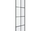 jfjwrpiwrpipirir Aloha Mampara Fija para ducha perfil Negro 110 x 190 cm