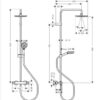 Hansgrohe Vernis Blend Showerpipe 200 1jet con termostato codigo 26276670