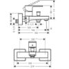 Hansgrohe Vernis Shape Mezclador monomando de bañera visto código 71450670