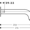 Hansgrohe Vernis Shape Caño de bañera código 71460670