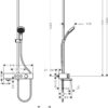 Hansgrohe Showerpipe 260 1jet con termostato de bañera ShowerTablet Select 400 codigo 24230000