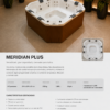 Ficha catalogo meridian Minipiscina JACUZZI© Meridian Plus 214x214x91cm