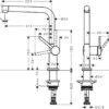 sfuwyt9wy Hansgrohe Talis M54 Mezclador monomando de cocina 270, 1jet código 72840000