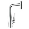 fgeqyeyey Hansgrohe Metris Select M71 Mezclador monomando de cocina 320, ducha extraíble, 2jet código 73820000