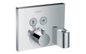 Hansgrohe ShowerSelect Termostato empotrado 2 funciones con toma de agua y soporte de ducha código 15765000
