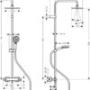 Hansgrohe Vernis Shape Showerpipe 230 1jet con termostato codigo 26286000