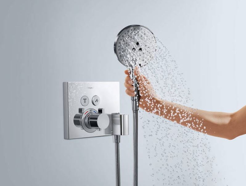 Hansgrohe ShowerSelect Termostato empotrado 2 funciones con toma de agua y soporte de ducha código 15765000