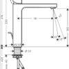 Hansgrohe Vernis Shape Mezclador monomando de lavabo 190 con vaciador automático codigo 71562670