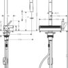 Hansgrohe Aquno Select M81 Mezclador monomando de cocina con ducha extraíble y escurridor codigo 73837670