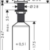 Hansgrohe A41 Dispensador de jabón líquido codigo 40438670 negro mate