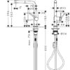 Hansgrohe Talis M54 Mezclador monomando de cocina 270, caño extraíble, 1jet acabado cromado codigo72808000