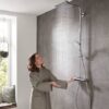 gqy3yy Hansgrohe Crometta E Showerpipe 240 1jet con termostato codigo 27271000