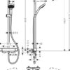 Hansgrohe Croma E Showerpipe 280 1jet con termostato codigo 27630000