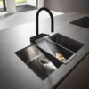 Hansgrohe Aquno Select M81 Mezclador monomando de cocina con ducha extraíble y escurridor codigo 73837670