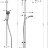 Hansgrohe Crometta S Showerpipe 240 1jet para bañera con termostato codigo 27320000