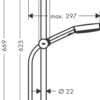 Hansgrohe Pulsify Select S Set de ducha 105 3jet con barra de ducha 65 cm codigo 24160000