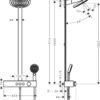 yeyeayau Hansgrohe Pulsify S Showerpipe 260 2jet con ShowerTablet Select 400 codigo 24240670