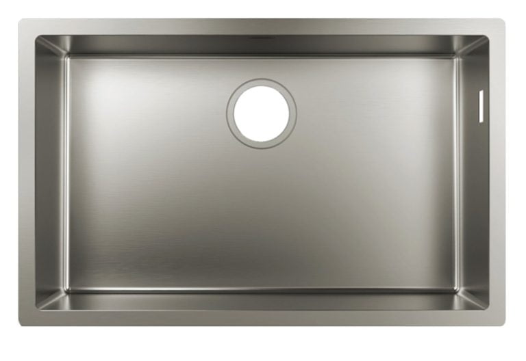 {kfipoeitpie Hansgrohe S71 S719-U660 Fregadero de bajo mesada 660 Acero inoxidable codigo 43428800