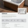 Minipiscina JACUZZI© TERRACE 170x130x75cm