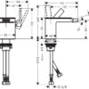 153__amg00478_eps Hansgrohe AXOR MyEdition Mezclador monomando de bidé con vaciador push-open codigo 47210000