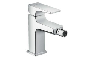 Hansgrohe Metropol Monomando de bidé con maneral plano y vaciador push-open codiogo 32520000