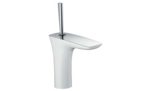Hansgrohe PuraVida Monomando de lavabo 110 con vaciador push-open codigo 15070400  Blanca