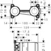 Hansgrohe Set básico para mezclador monomando de lavabo empotrado codigo 13622180